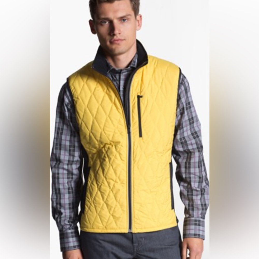 Victorinox Swiss Army Men’s Quilted Vest Thermore Insulation Pertrex Yellow XXL